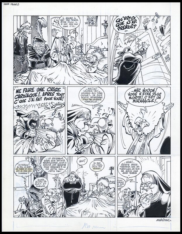 Maëster, 1987 - Soeur Marie-Thérèse - Tome 2 - Là ou le tas nasile - Planche originale