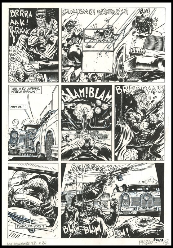 Mezzo, Michel Pirus, 1991 - Les désarmés - tome 2 - Planche 24 - Planche originale