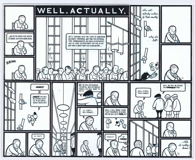 Chris Ware, Jimmy Corrigan - original page - Planche originale