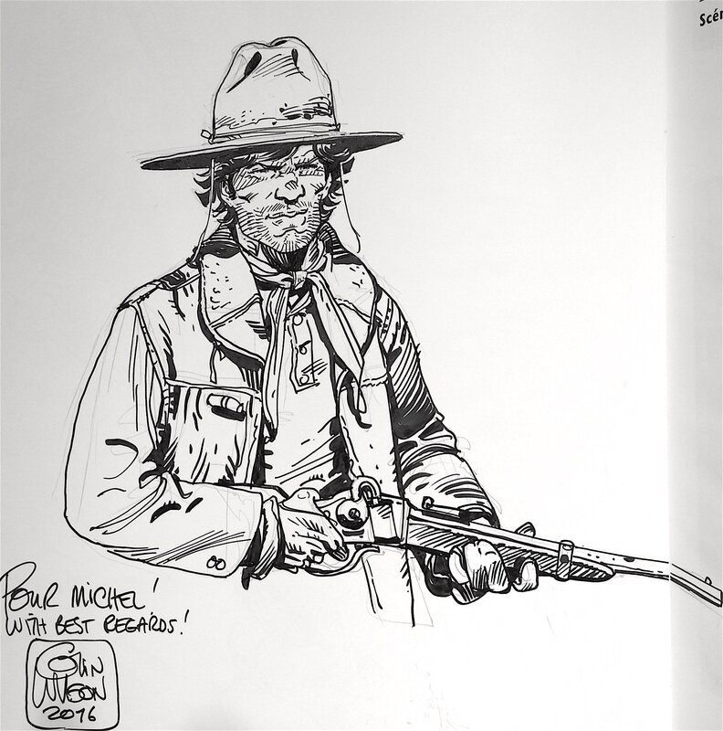 Colin Wilson, Lieutenant Blueberry sur La Jeunesse de Blueberry T9 - Sketch