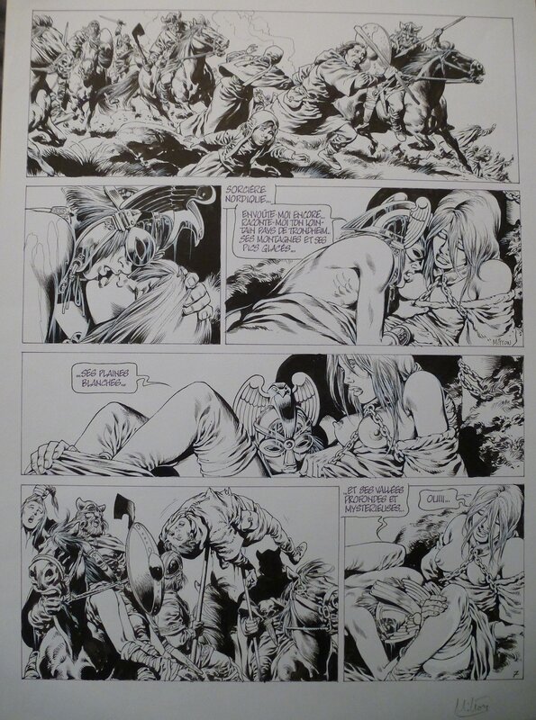 Jean-Yves Mitton, Chroniques Barbares tome 2 planche 7 - Planche originale