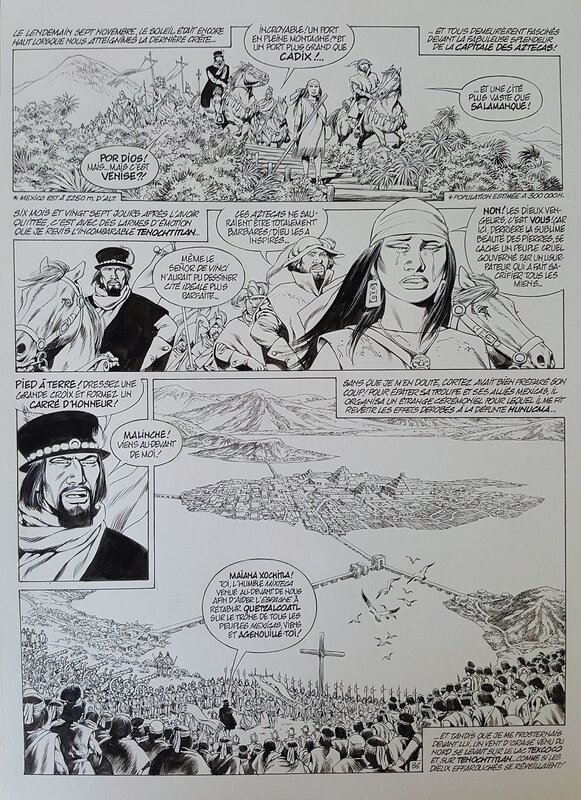 Jean-Yves Mitton, Quetzalcoatl tome 6 planche 36 - Planche originale