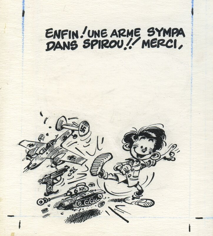 Cul-De-Lampe par André Franquin - Œuvre originale