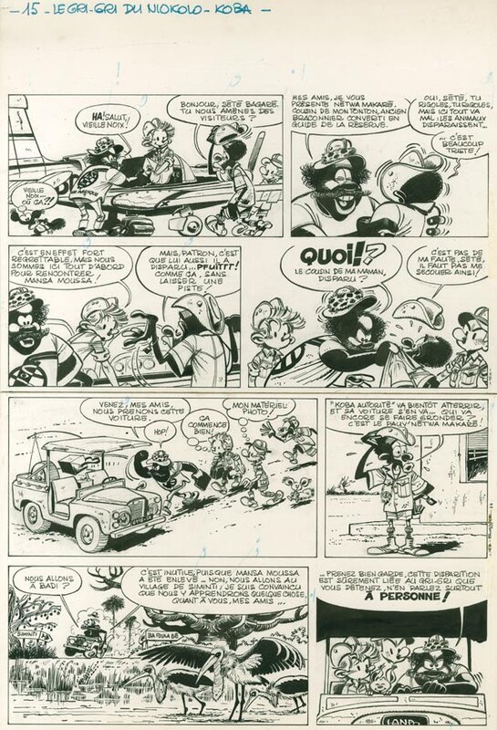 Jean-Claude Fournier, Spirou et Fantasio Le Gri-Gri du Niokolo - Koba - Comic Strip