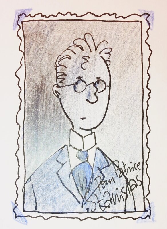 Portrait by Philippe Dupuy, Charles Berberian - Sketch