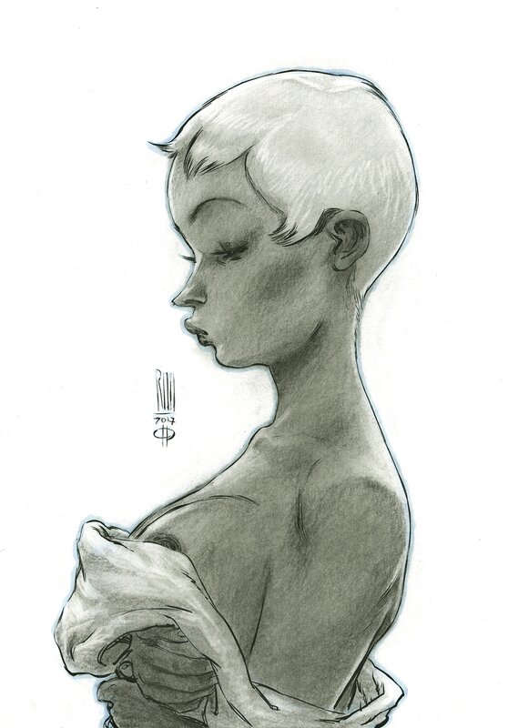 Blanche by Roberto Ricci - Original Illustration