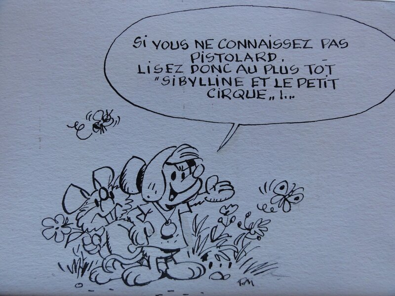 Raymond Macherot, Dessin d'annonce de l'album 