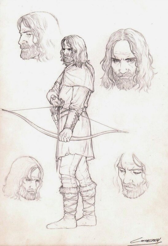 Jaime Caldéron, Les Voies du Seigneur T1 : Illustration - L'archer qui tua le roi Harold - Illustration originale