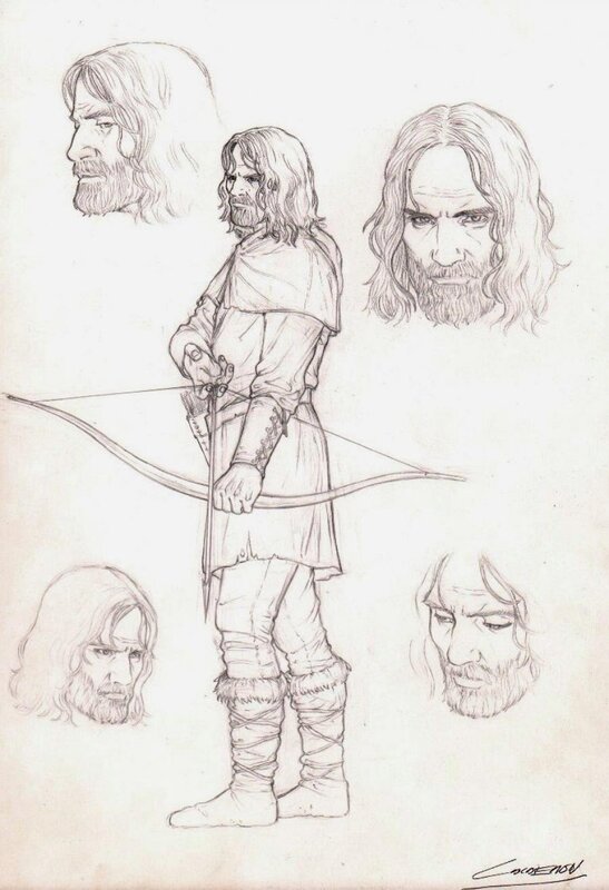 Jaime Caldéron, Les Voies du Seigneur T1 : Illustration - L'archer qui tua le roi Harold - Original Illustration