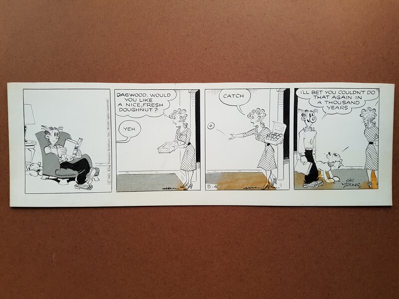 Chic Young, Gag en un strip de BLONDIE - Comic Strip