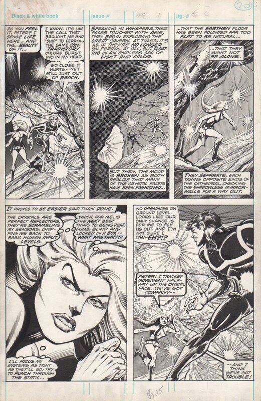 Carmine Infantino, Bob Wiacek, Chris Claremont, Marvel Preview #14, page 25 - Planche originale