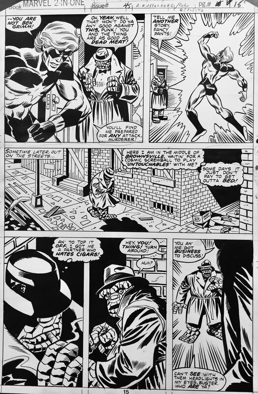 Alan Kupperberg, Mike Esposito, Marvel two in one # 45 - Planche originale