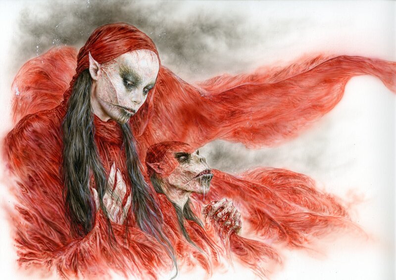 Yokais by Luis Royo - Original Illustration