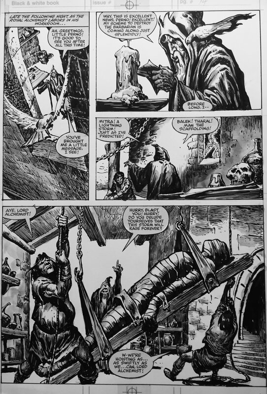 John Buscema, Ernie Chan, Savage sword of Conan # 78 - Planche originale