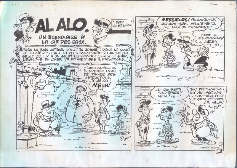 Al Alo par Jean-Marie Brouyère - Planche originale