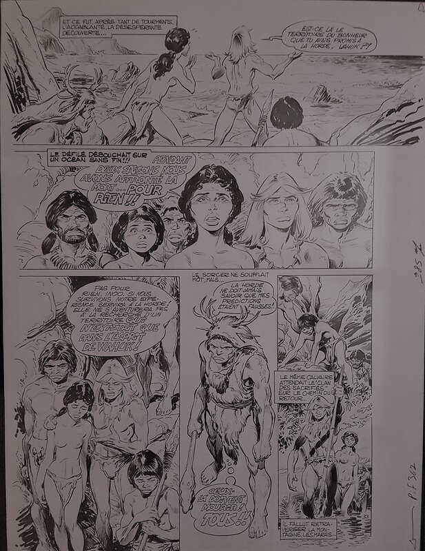 André Chéret, Planche de Rahan (Pif 362) - Planche originale