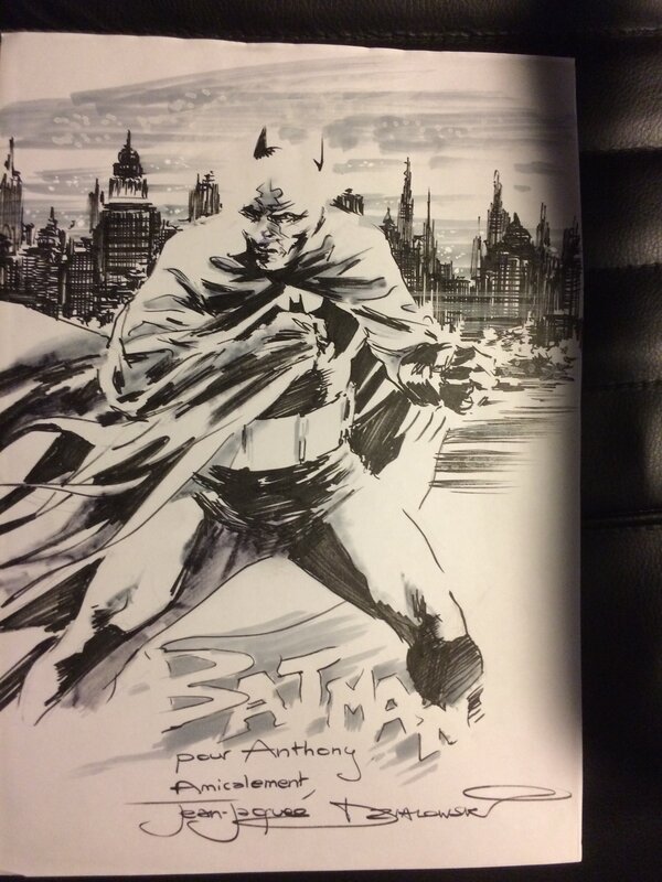 Dedicace jean jacques dzialowski batman - Sketch