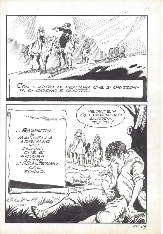 Maghella #45 P49 par Mario Janni - Planche originale