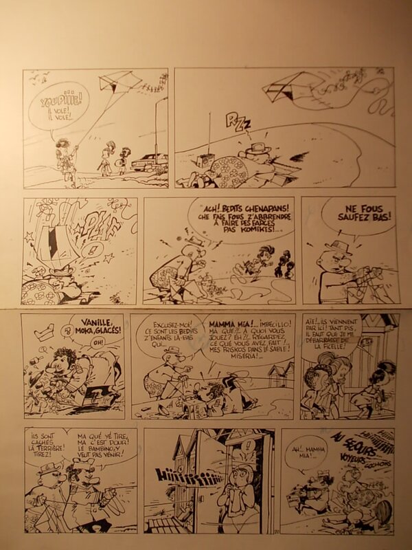 Marc Wasterlain, Le Docteur Poche n° 3, « Les belles Vacances », planche 20, 1979. - Comic Strip