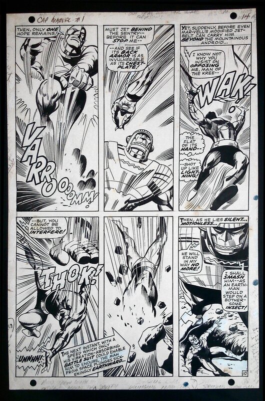 Captain MARVEL par Gene Colan - Planche originale