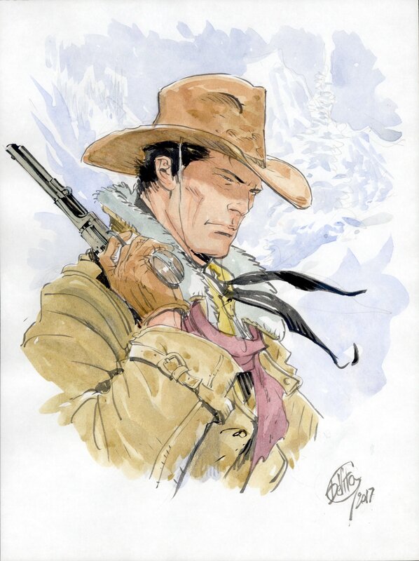 Tex Willer par Giulio De Vita - Illustration originale