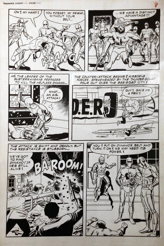 Thunder AGENTS par Wally Wood - Planche originale