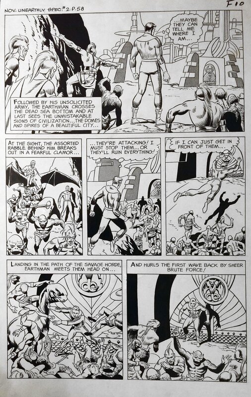 Unearthly Special 2 par Wally Wood - Planche originale