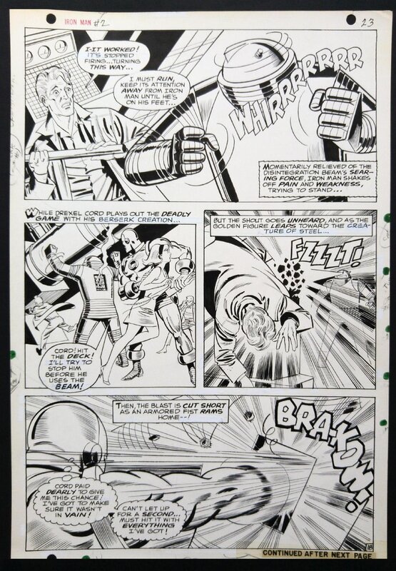 Iron MAN par Johnny Craig - Planche originale