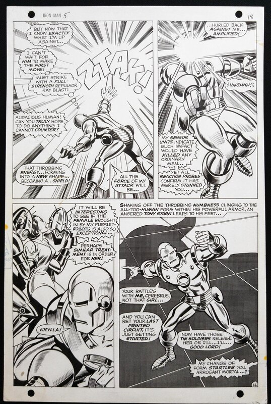 Iron MAN par George Tuska, Johnny Craig - Planche originale