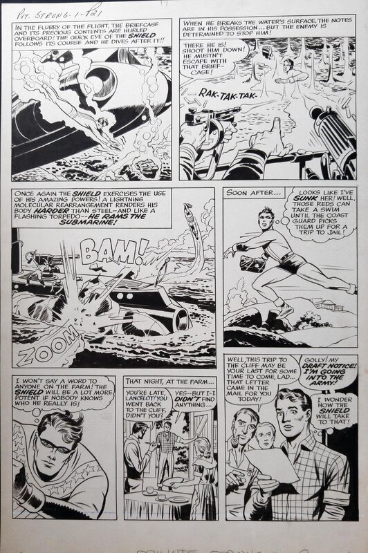 Jack Kirby, Double Life Of Private Strong - Planche originale