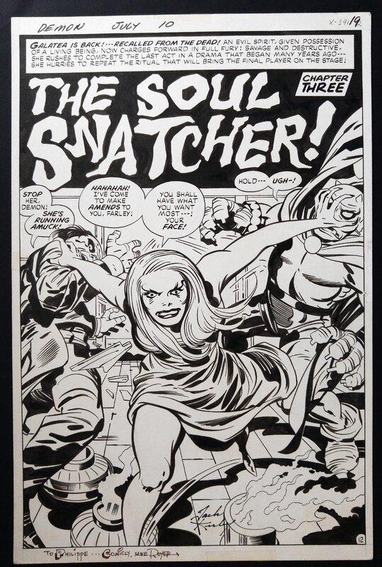 The DEMON par Jack Kirby - Planche originale