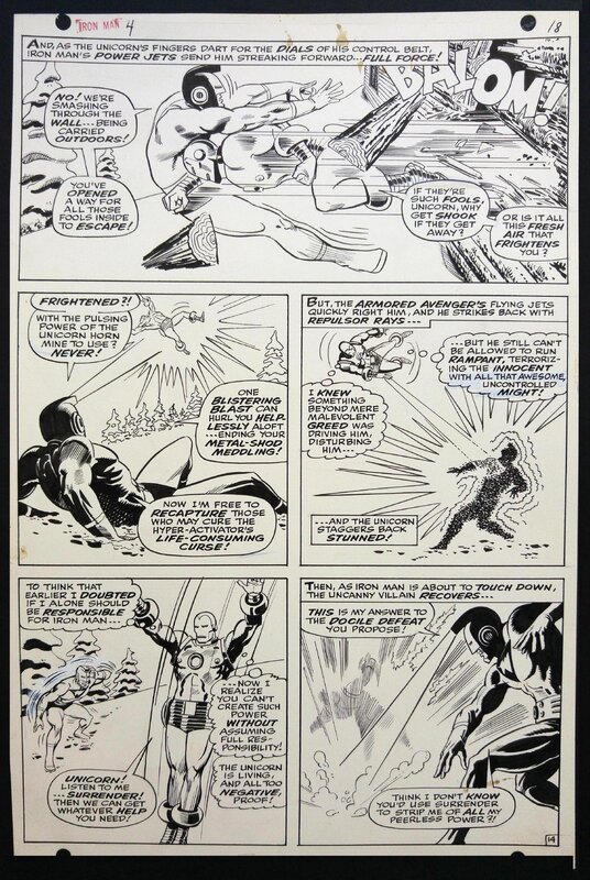 Iron MAN par Johnny Craig - Planche originale