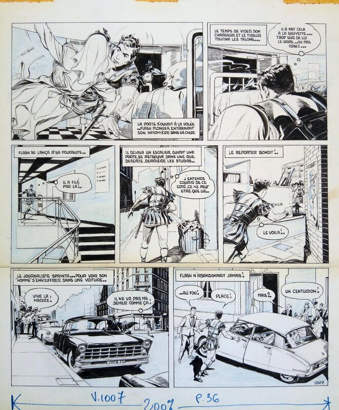 René Deynis, Flash L'Homme INVISIBLE - Comic Strip