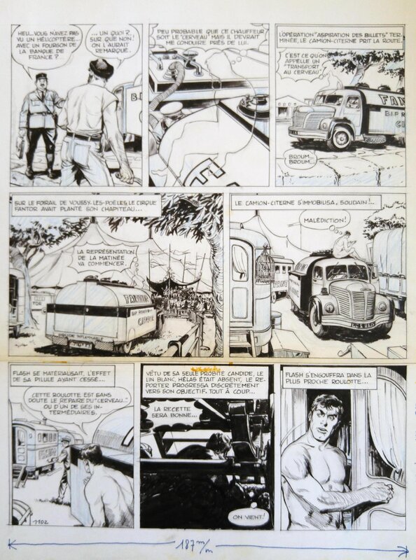 René Deynis, Flash L'Homme INVISIBLE - Comic Strip