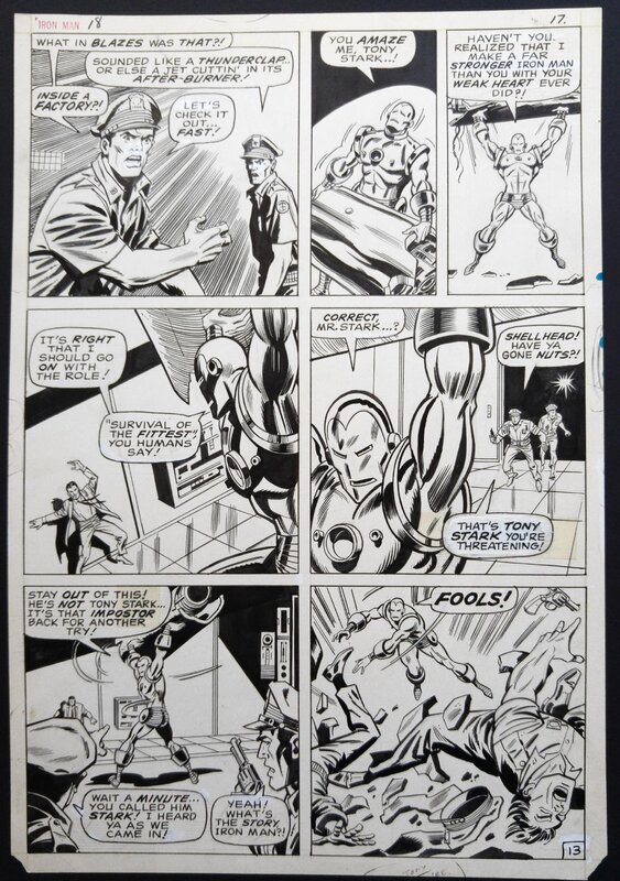 Iron MAN par George Tuska, Johnny Craig - Planche originale