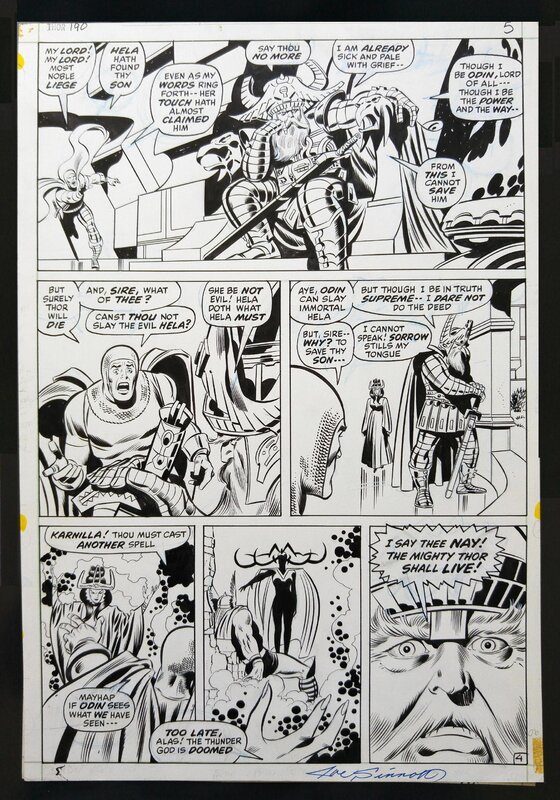 Thor by John Buscema, Joe Sinnott - Comic Strip