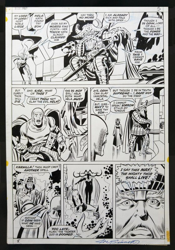 Thor par John Buscema, Joe Sinnott - Planche originale