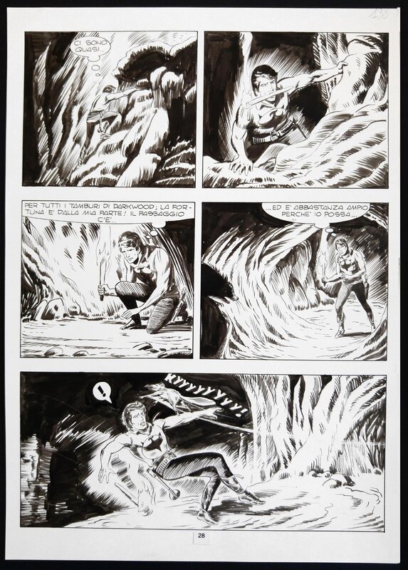 Franco Donatelli, Zagor  L'Esprit à la Hache ! - Planche originale