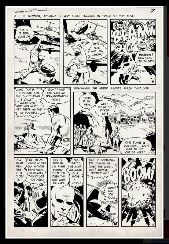 Wally Wood, Thunder AGENTS 10 Page 7 - Comic Strip