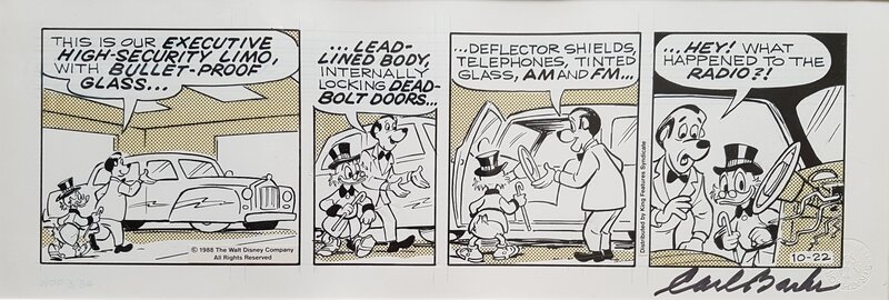 Carl Barks, Picsou achète une voiture - Comic Strip