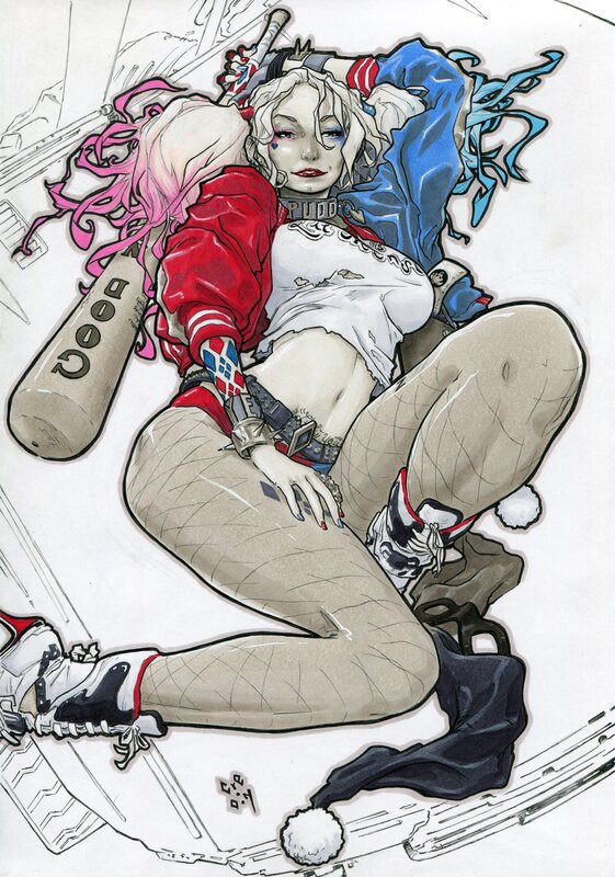 Harley Quinn by Cre.O.N - Original art