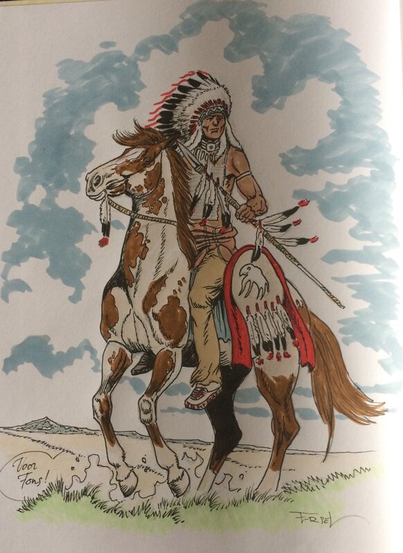 Ersel, Erwin Sels indian chief - Sketch