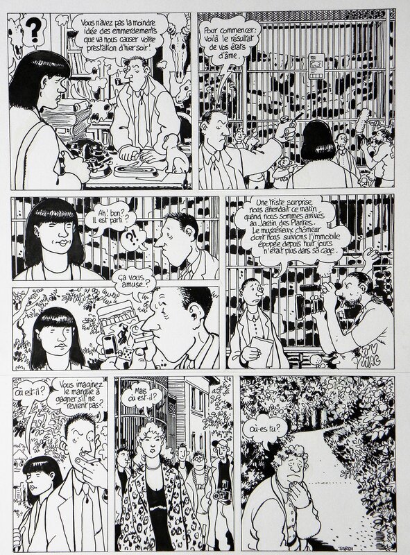 En vente - La Débauche – de Jacques Tardi et Daniel Pennac - Planche originale