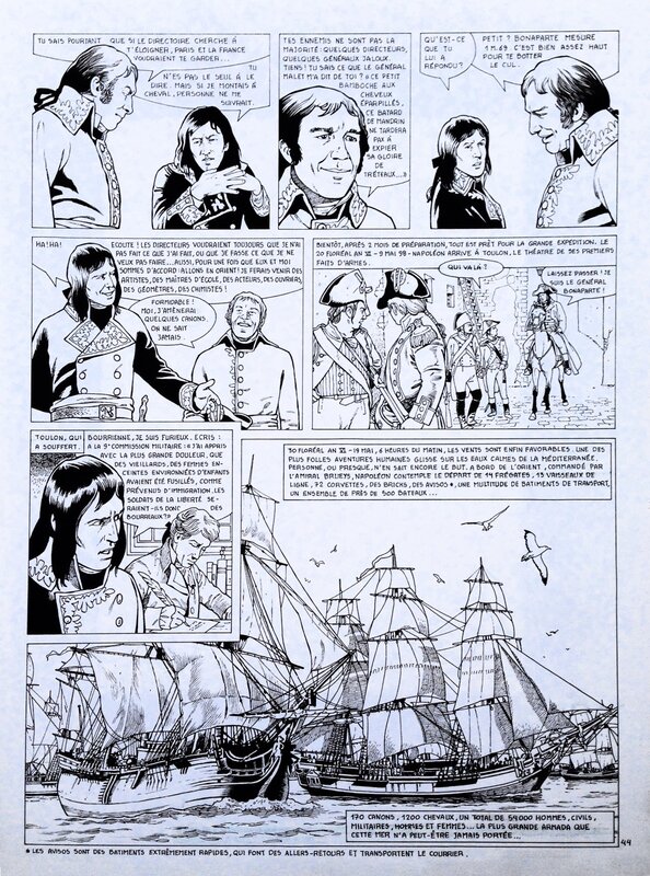 Jeronaton, Planche originale Napoléon Bonaparte - Comic Strip