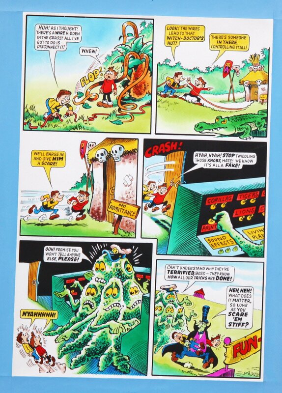 Terry Bave, Monster Fun !! tel est pris qui croyait prendre !! - Planche originale