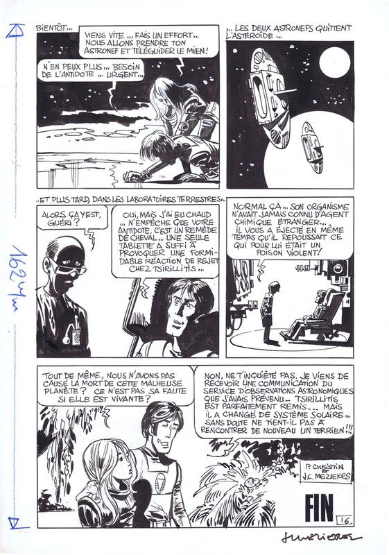 Jean-Claude Mézières, Pierre Christin, Mezieres: VALERIAN, TISIRILLITIS L'ASTEROIDE P. 16 - Comic Strip