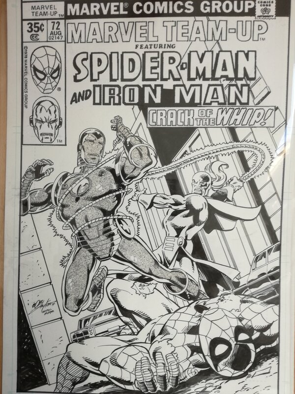 Bob Layton, John Byrne, Marvel team up 72: spider-man and iron man - Original Cover