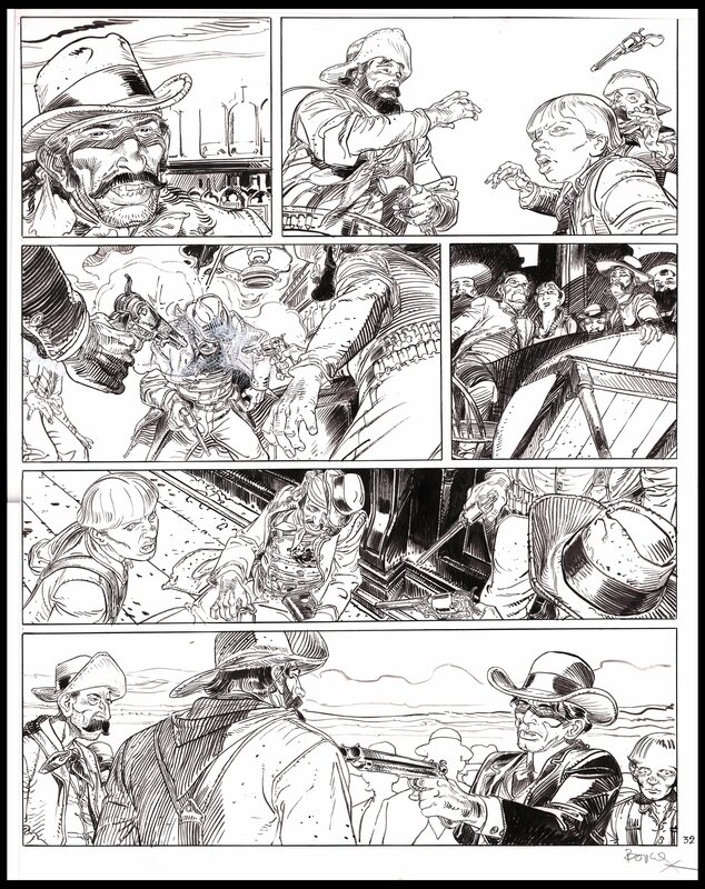 François Boucq, Alejandro Jodorowsky, 2000 - Planche 32 du tome 1 du Bouncer - Comic Strip