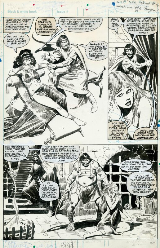 John Buscema, Savage Sword of Conan # 61 page 28 - Illustration originale