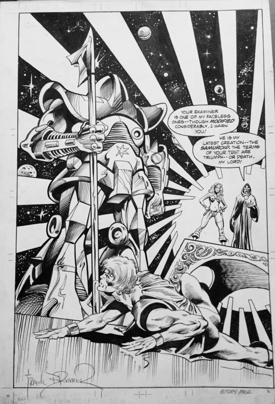 Warp #2 par Frank Brunner, Bob Smith - Planche originale